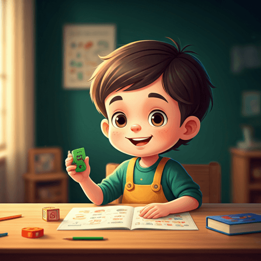 Trẻ em học tiếng Anh vui vẻ